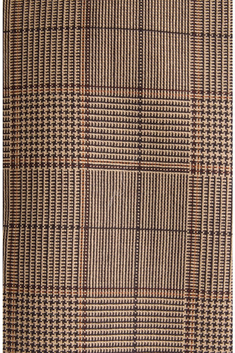 Check Double Breasted Wool Blazer, Alternate, color, BROWN/ BEIGE