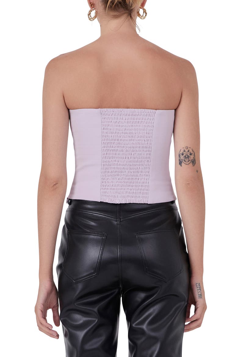 Flower Strapless Top, Alternate, color, LAVENDER