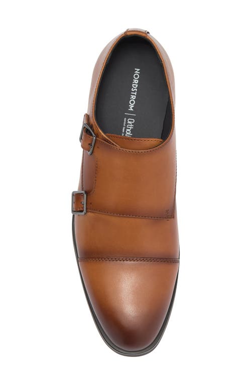 Nordstrom Edison Double Monk Strap Shoe In Brown