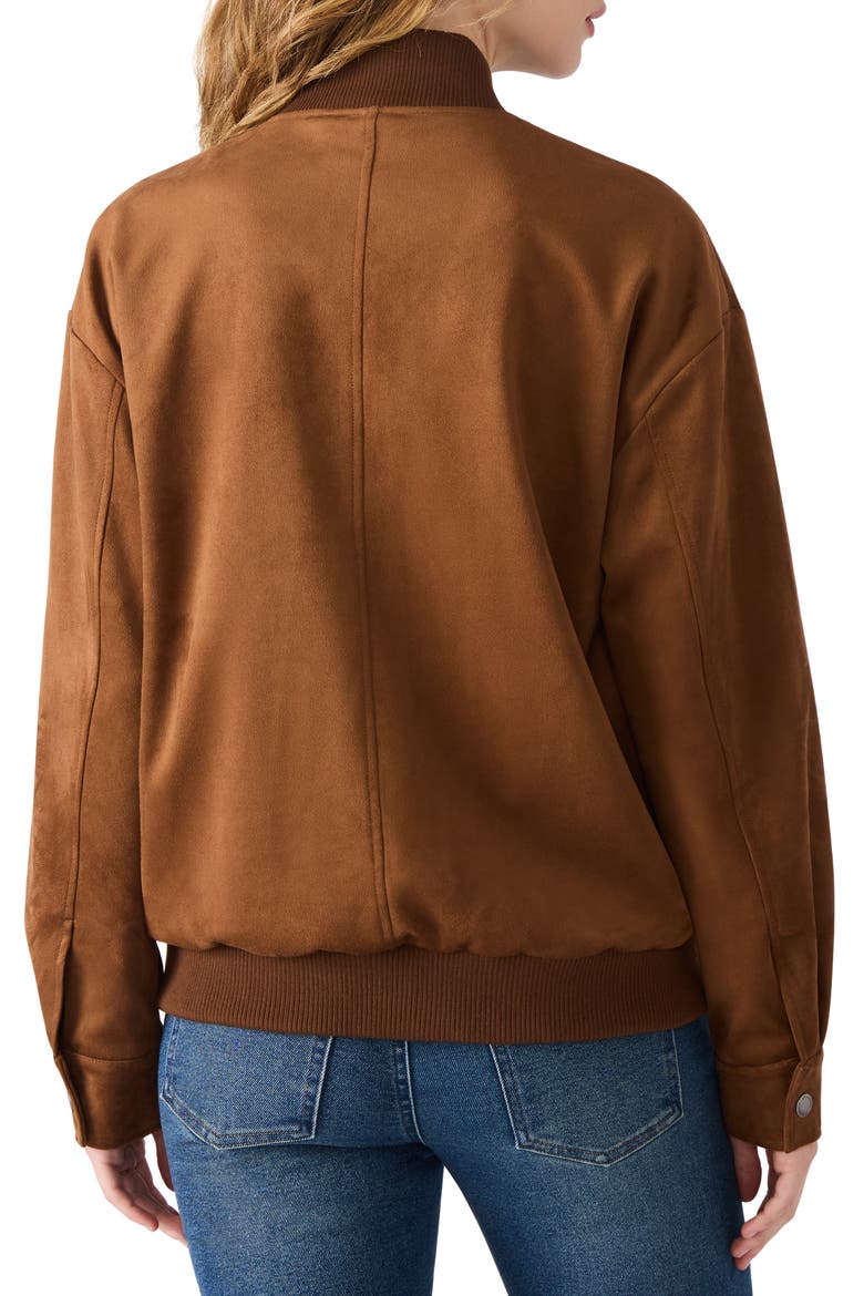 Dean Faux Suede Bomber Jacket, Alternate, color, CHICORY COFFEE