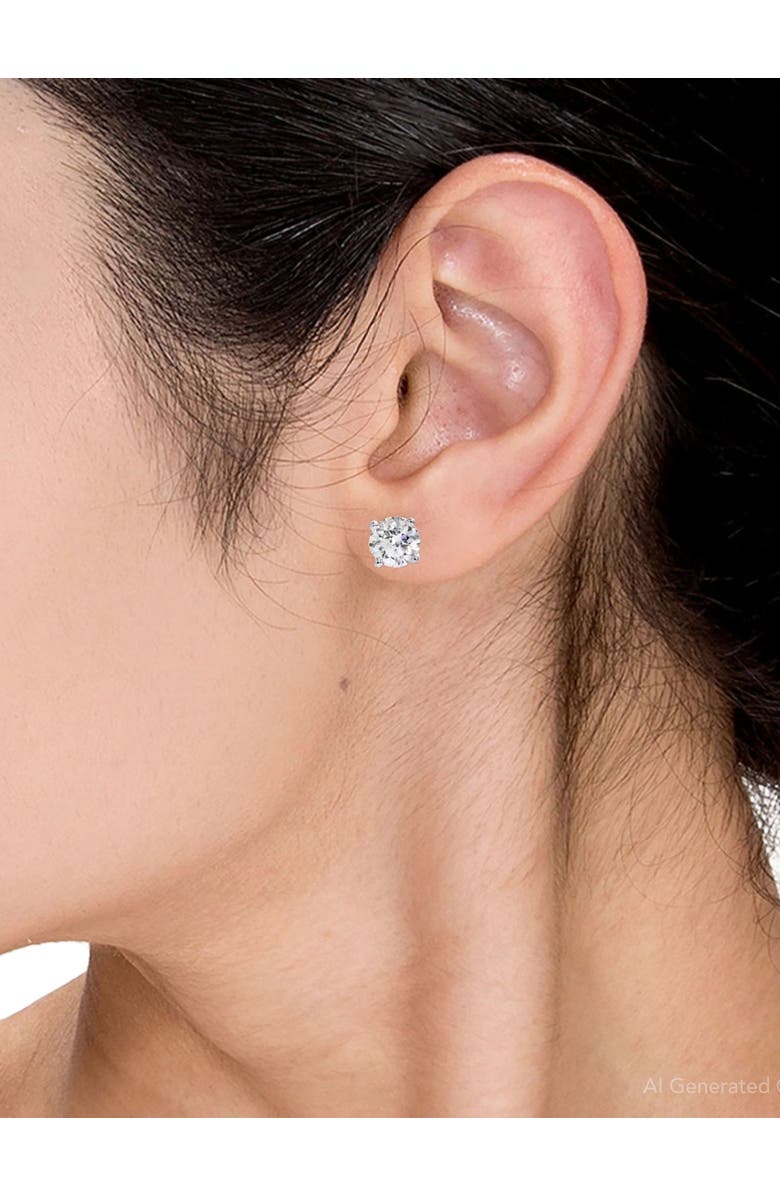 Bliss Diamond 3 CT Round Lab Grown Diamond Screw Back Studs 14K Gold, Alternate, color,