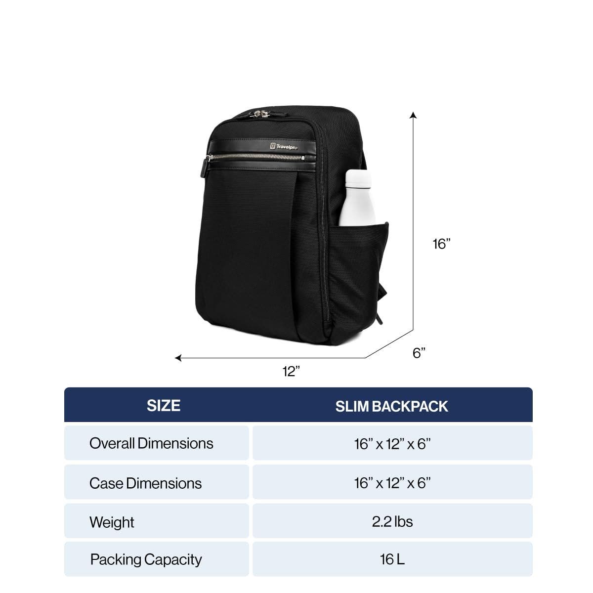 TRAVELPRO Platinum Elite Laptop Travel Backpack, Alternate, color, Black