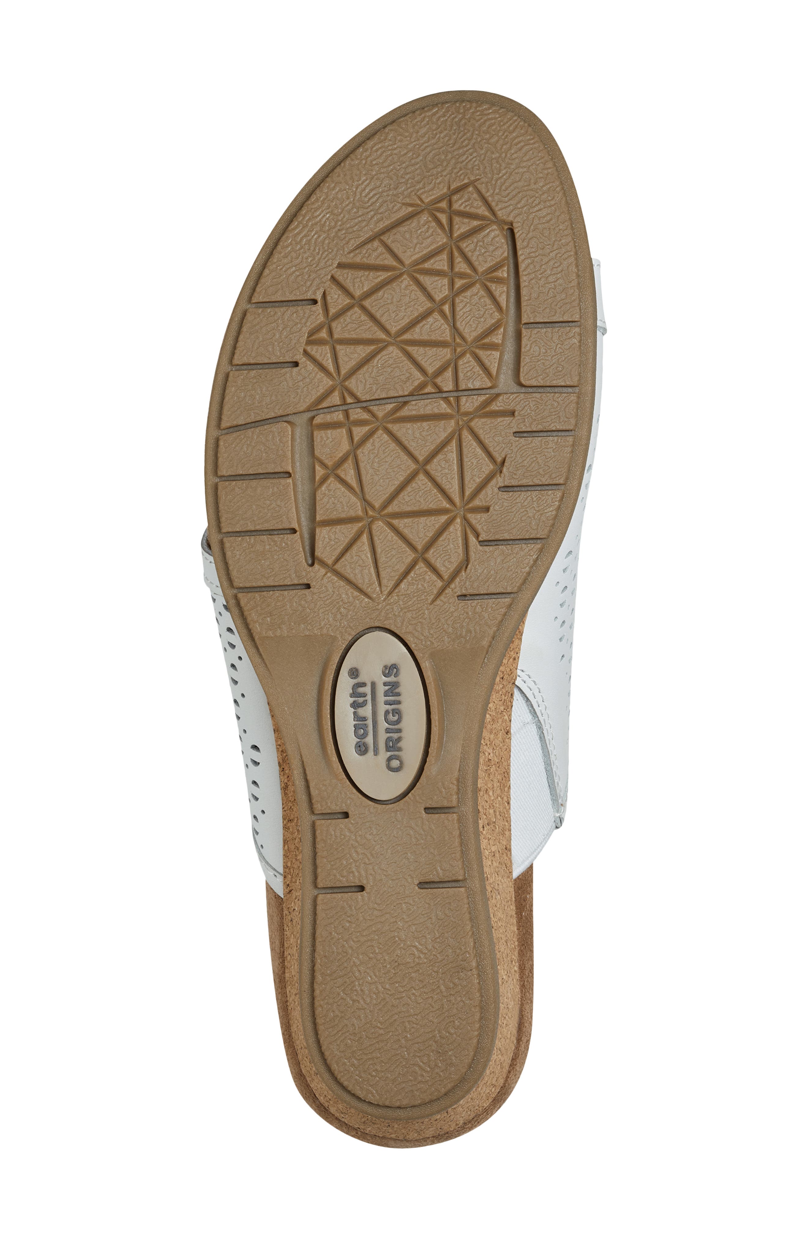 Wedge Slide Sandal, Alternate, color, WHITE LEATHER