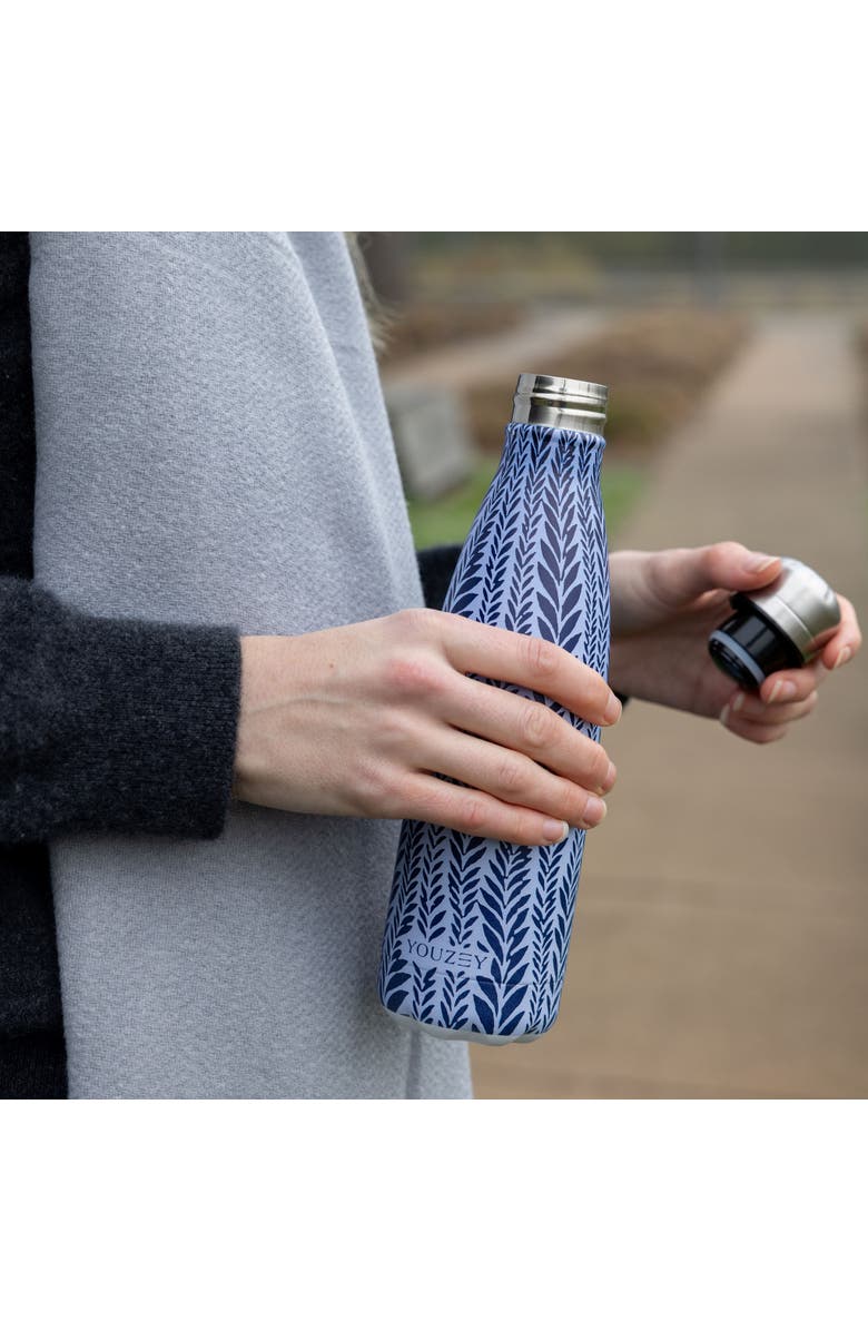 Youzey The Vine Water Bottle, Alternate, color, Blue