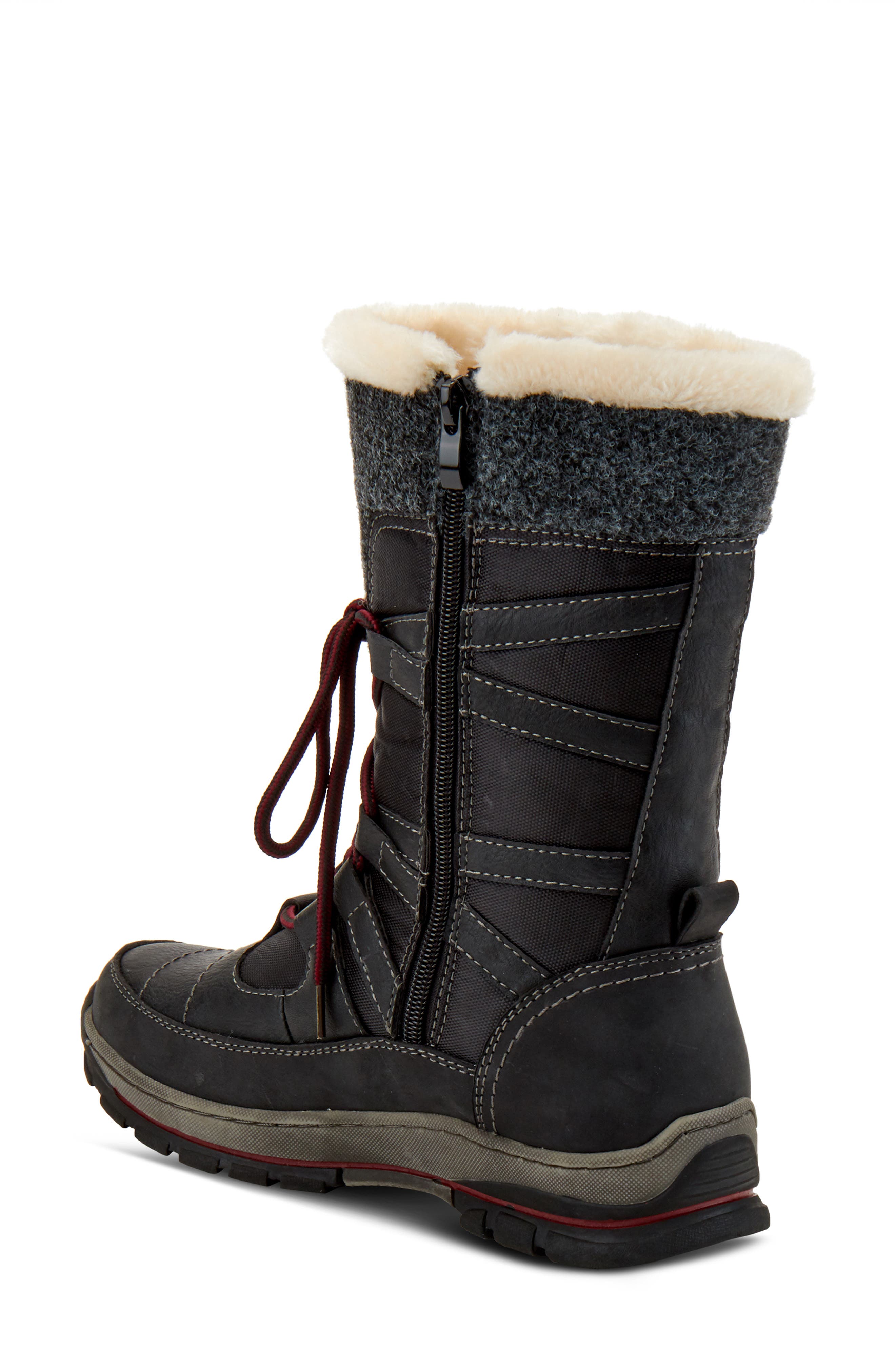 Spring Step Brurr Faux Fur Lined Waterproof Snow Boot, Alternate, color, 