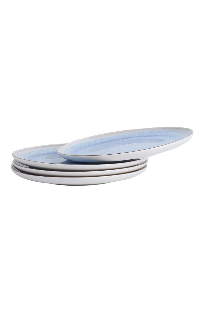 Stone Lain Josephine Porcelain 4-Piece Salad Plate Set, Alternate, color, Blue