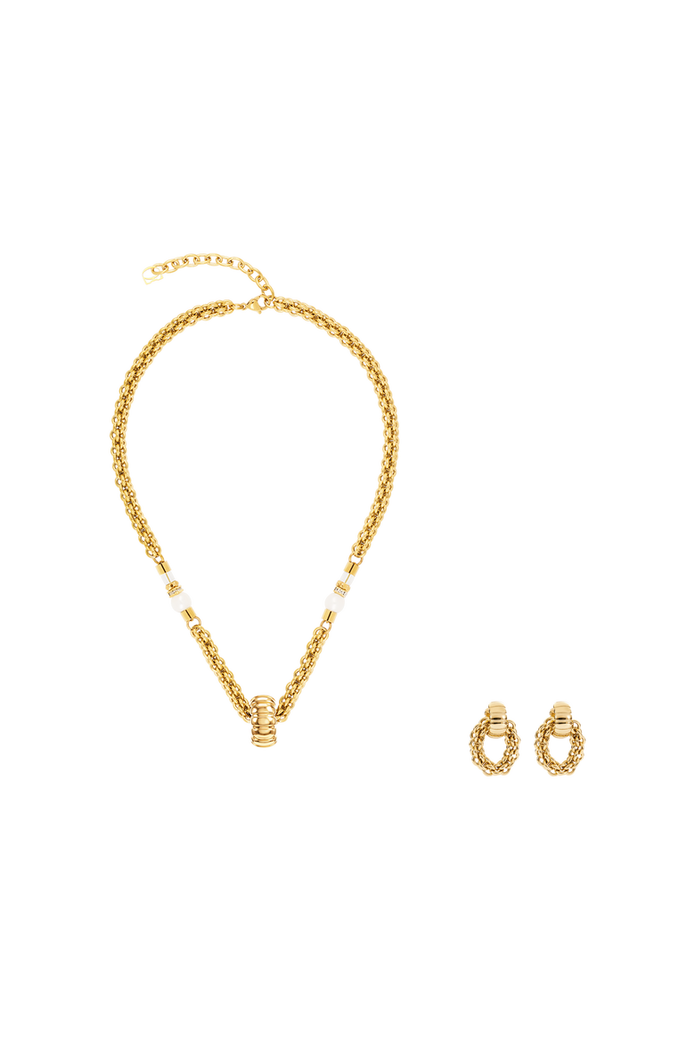 Structure Necklace Gold, Alternate, color, White-Gold