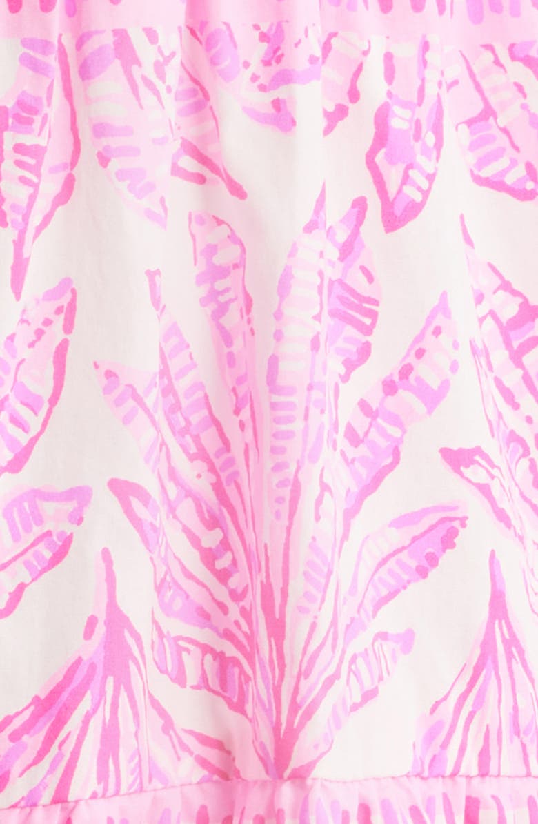 Lilly Pulitzer<sup>®</sup> Angie Tiered Long Sleeve Cotton Swing Shirtdress, Alternate, color, Pink Bliss Shady Babe