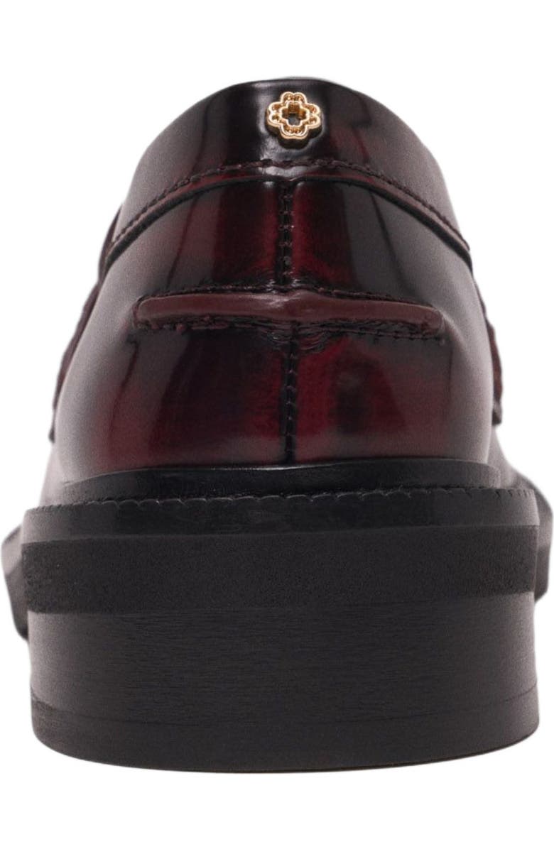 maje Leather loafers, Alternate, color, Burgundy