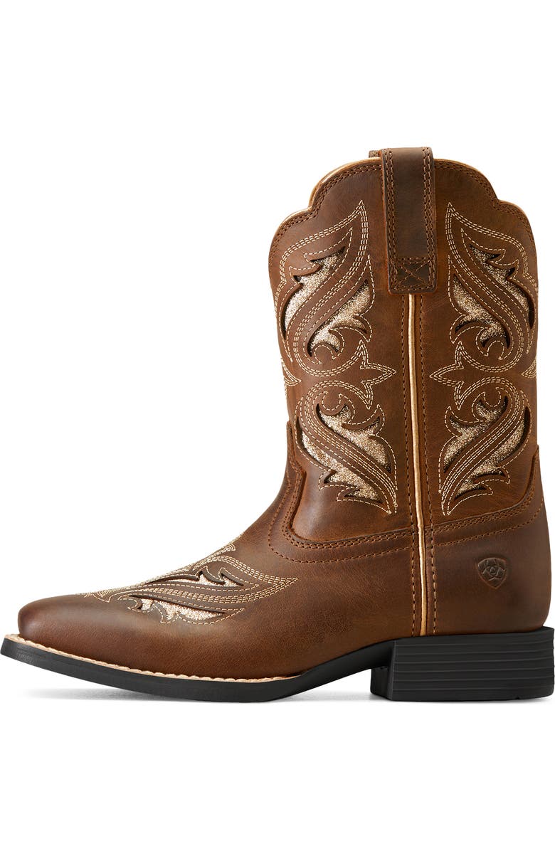 Ariat Kids' Round Up Bliss Western Boot, Alternate, color, Sassy Brown