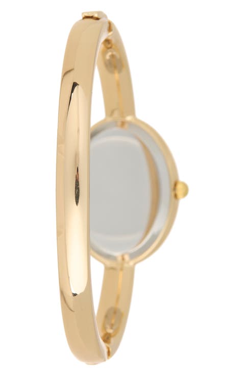 Oval Bangle Watch & Tennis Bracelet Set