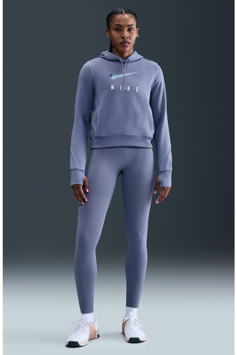 One Therma-FIT Hoodie, Alternate, color, WORLD INDIGO