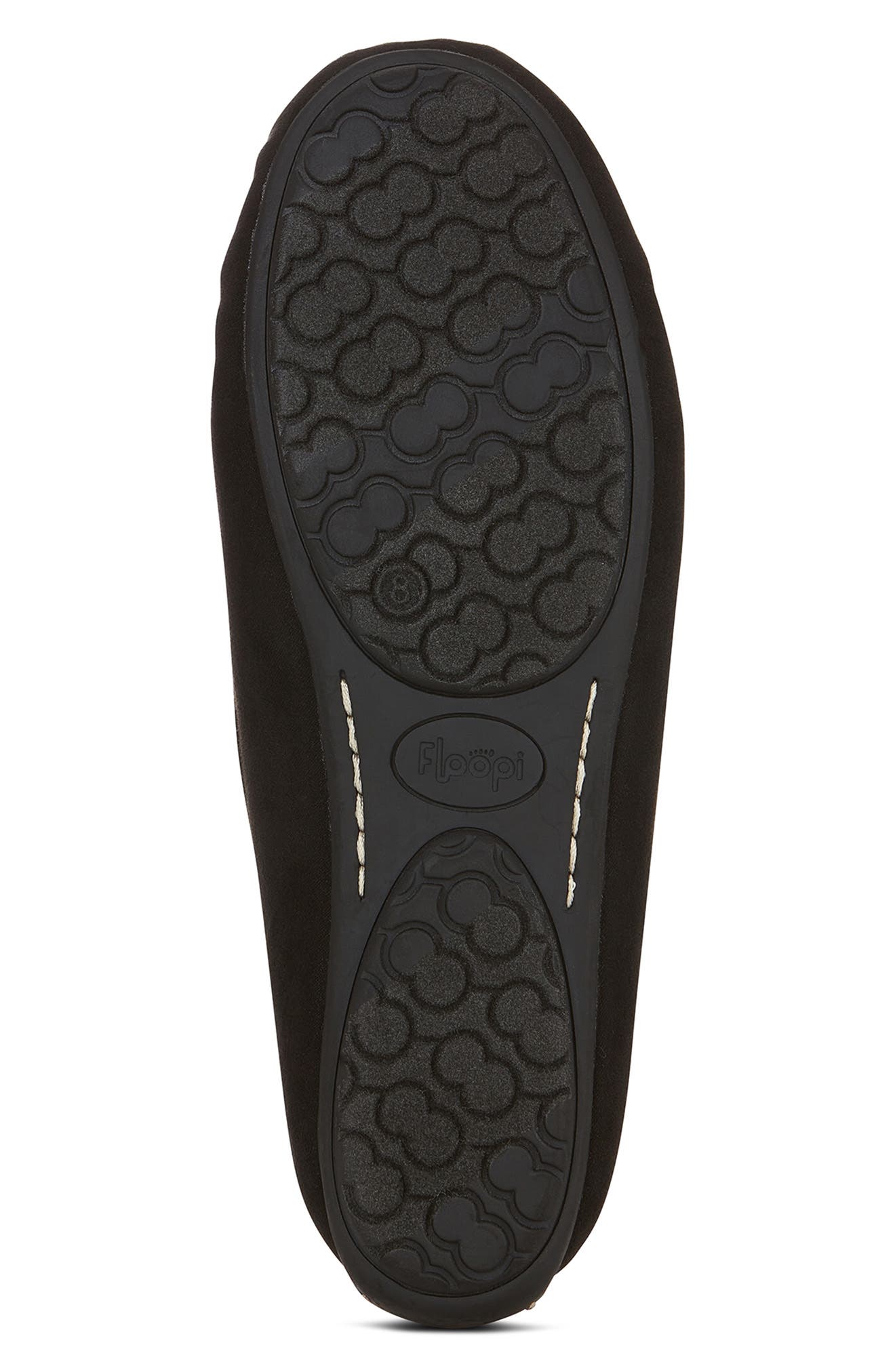 FLOOPI Faux Fur Lined Slipper, Alternate, color, Black