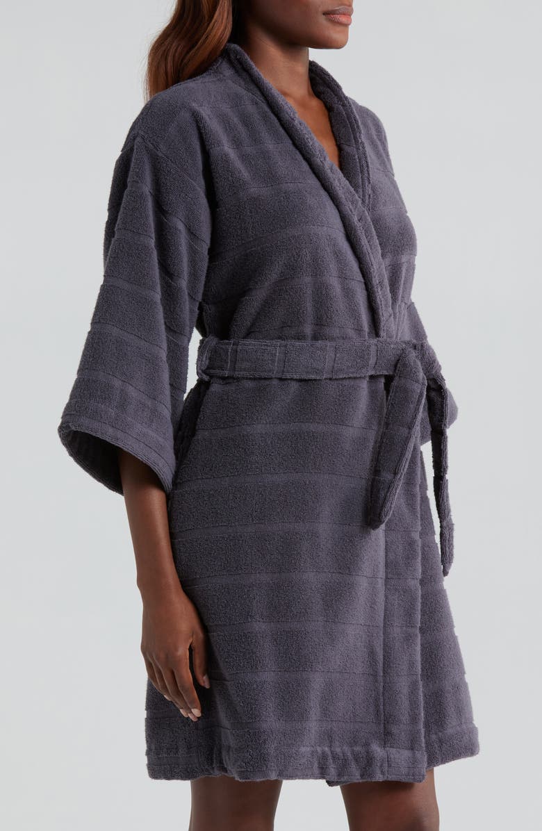 Nordstrom Terry Rib Short Robe, Alternate, color, 