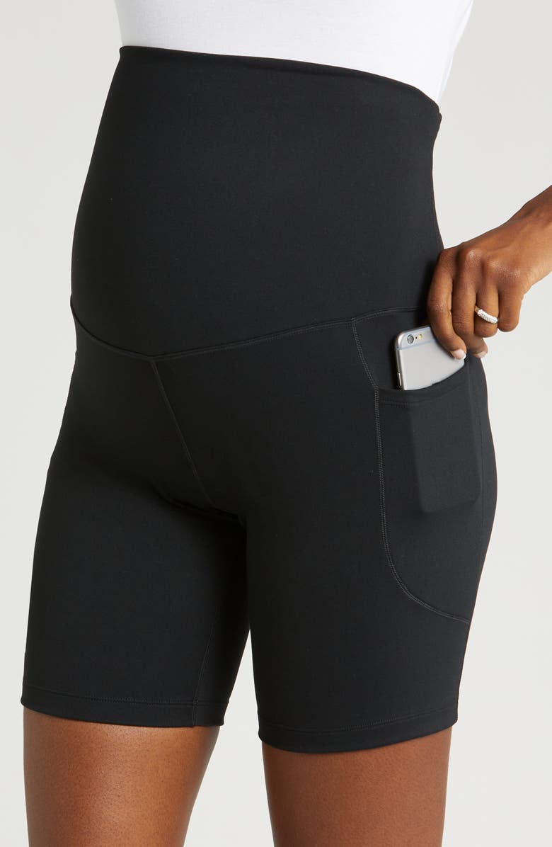 Nike Dri-FIT One High Waist 8-Inch Maternity Biker Shorts, Alternate, color, 
