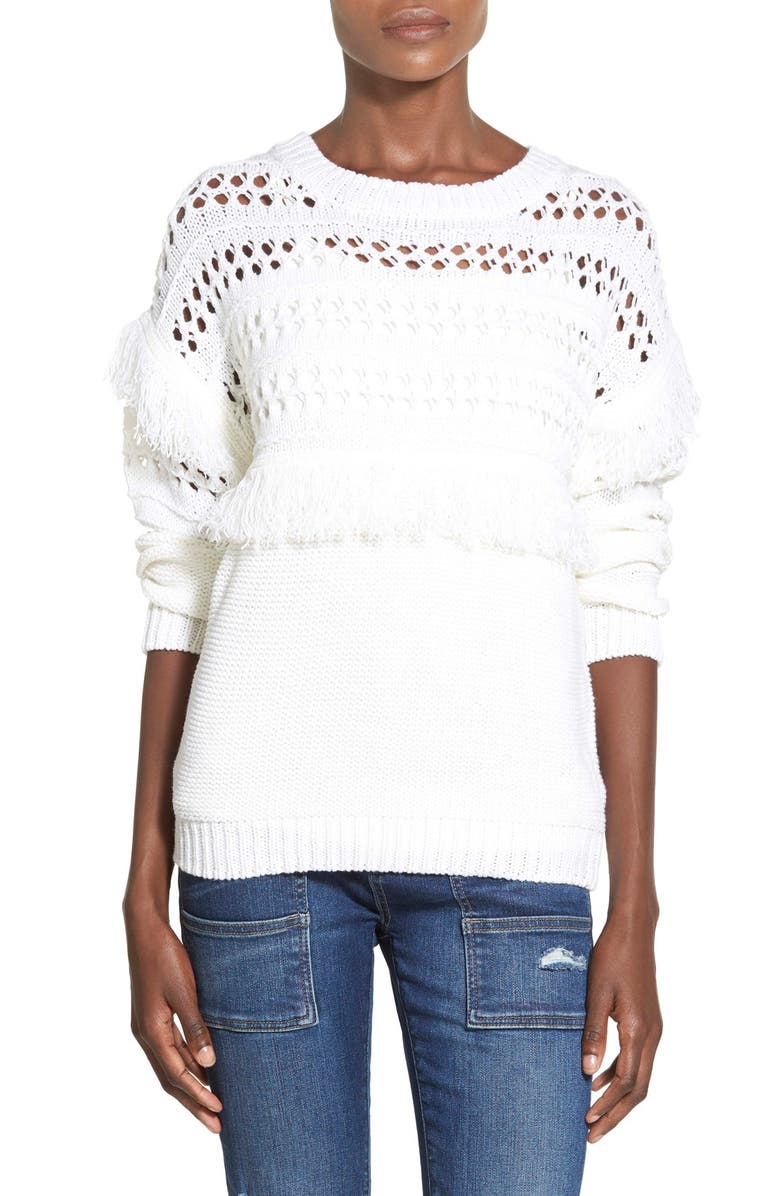 J.O.A. Openwork Pullover, Main, color,