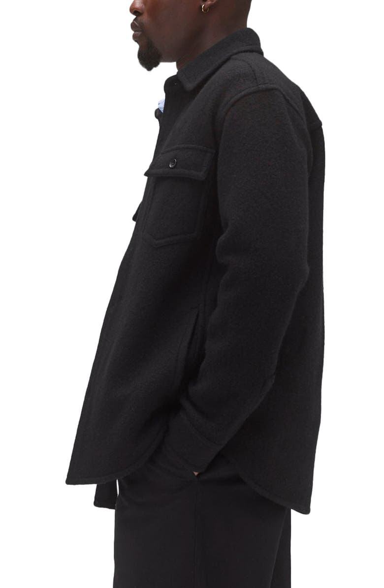 Reigning Champ Warden Boiled Wool Overshirt, Alternate, color, 