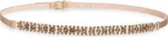 Max Mara Giora Crystal Embellished Satin Belt