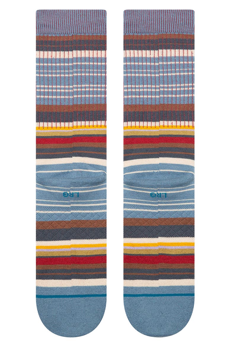 Jorongo Pop Crew Socks, Alternate, color, WINDWARD BLUE