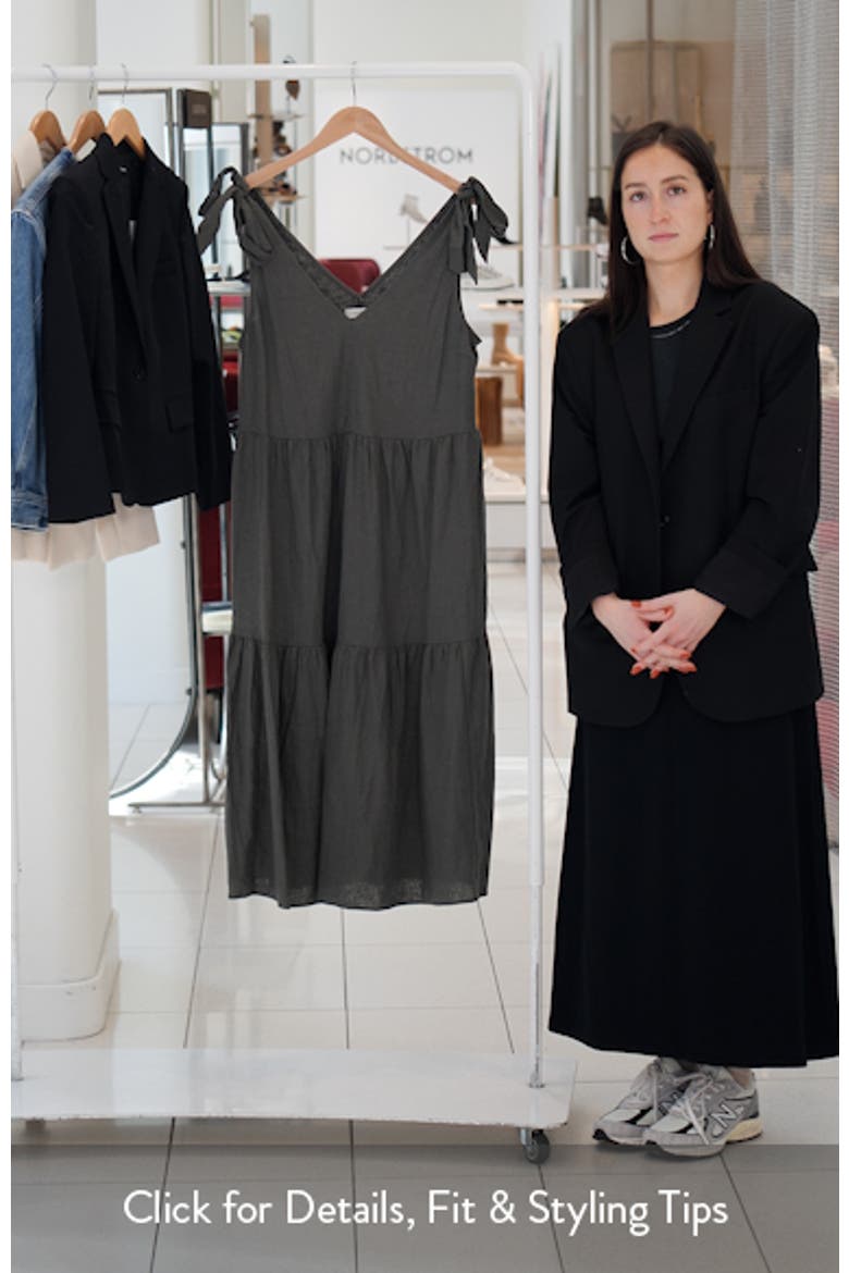 Louisa Shoulder Tie Linen Blend Sundress video