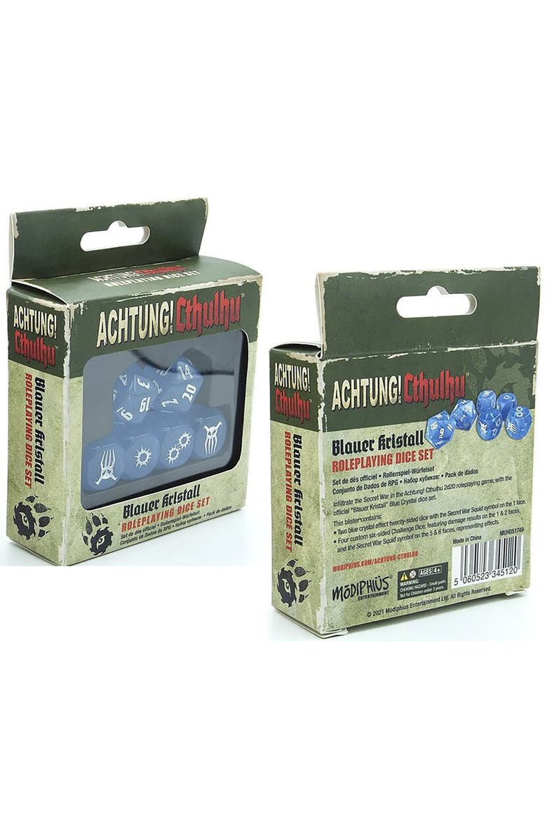 6pc Roleplaying Dice Set, Alternate, color, Multicolored