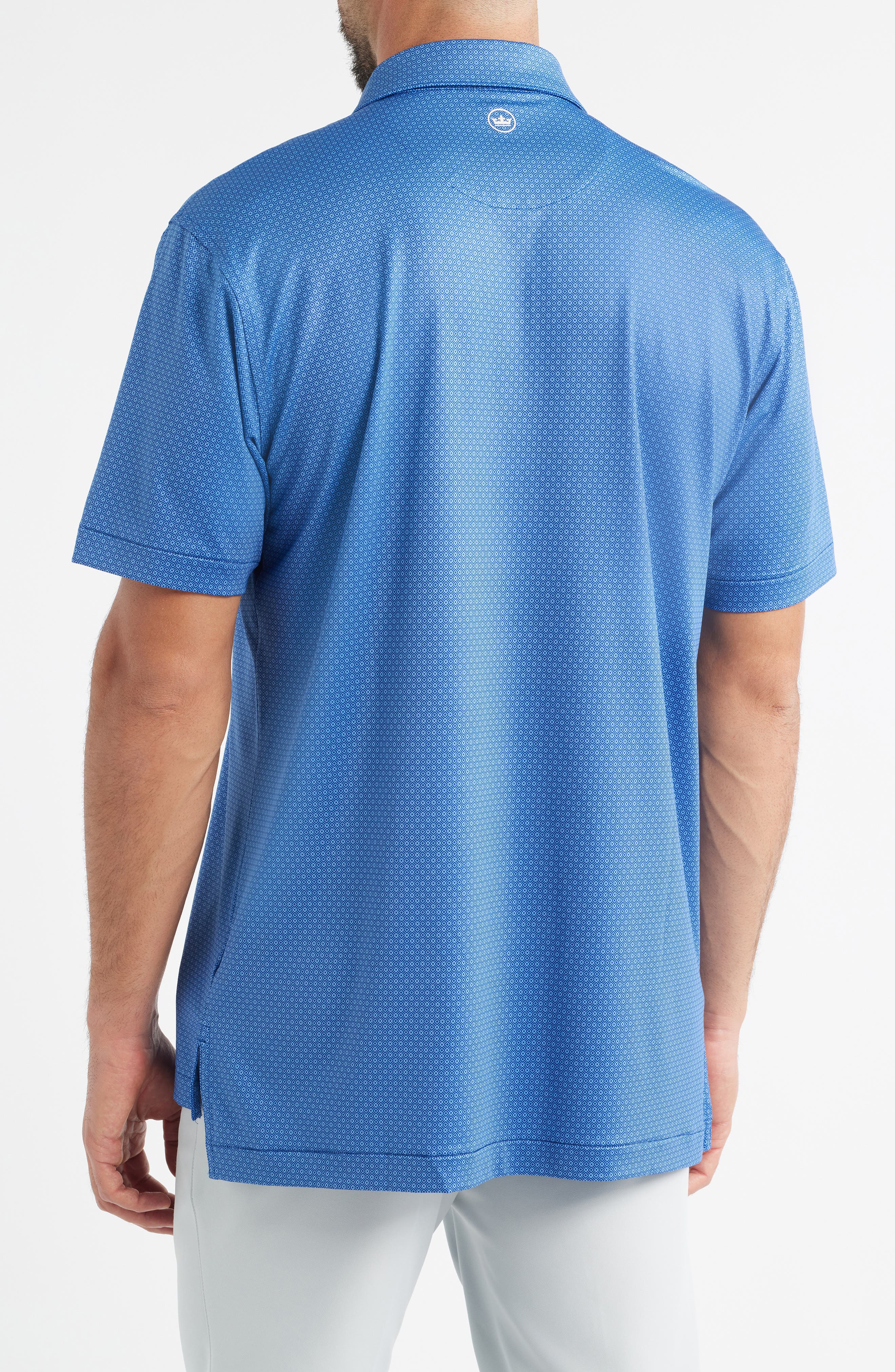 Axle Geometric Print Performance Jersey UPF50+ Polo - image 2