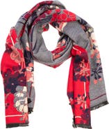 SAACHI Floral Reversible Scarf