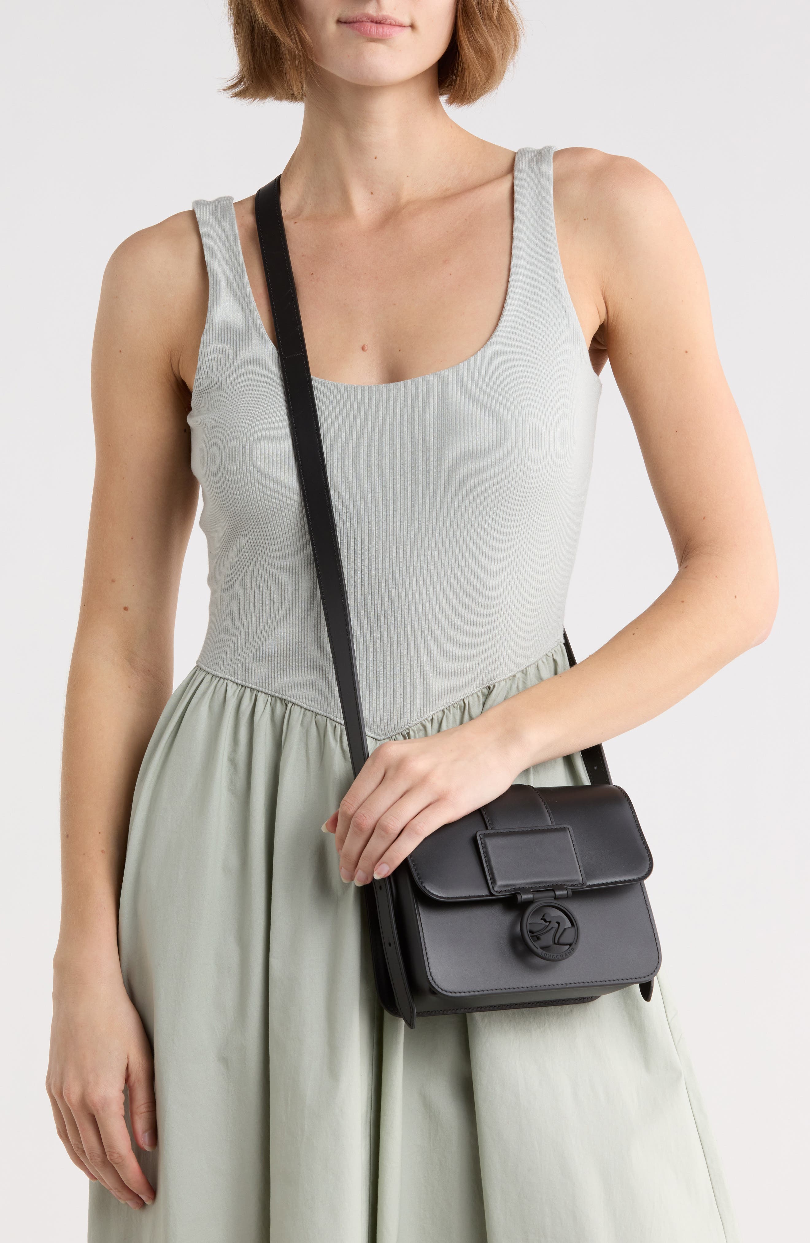 Longchamp Box-Trot Leather Crossbody Bag, Alternate, color, 