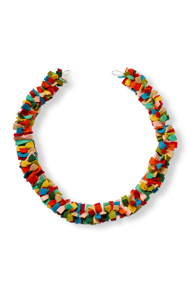 tag Knotted Felt Garland Decorative Wall Banner for All Occasions, Main, color, Multicolored