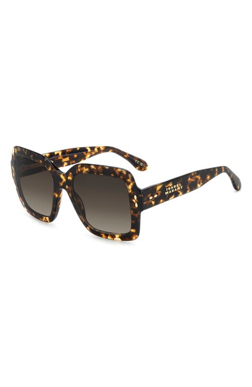 Isabel Marant 54mm Gradient Square Sunglasses In Brown
