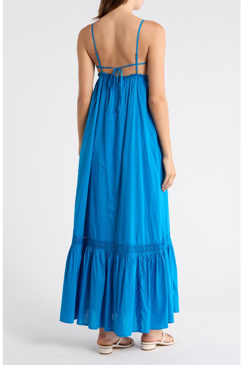 Cotton Maxi Dress, Alternate, color, BLUE EMPIRE