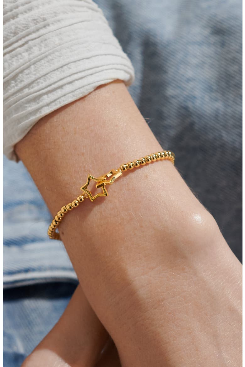 A Little 'Always My Sister, Forever My Friend' Bracelet in Gold-Tone Plating, Alternate, color, Metallic Gold