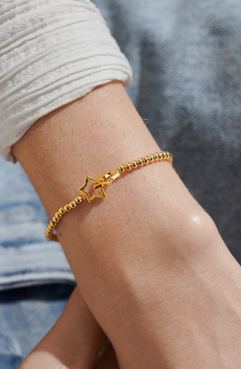 A Littles & Co A Little 'Always My Sister, Forever My Friend' Bracelet in Gold-Tone Plating, Alternate, color, Metallic Gold