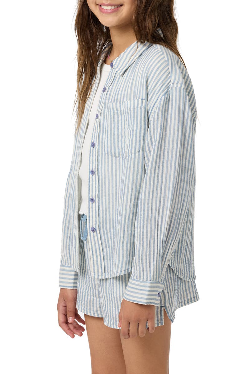 O'Neill Kids' Leni Long Sleeve Stripe Shirt, Alternate, color, 