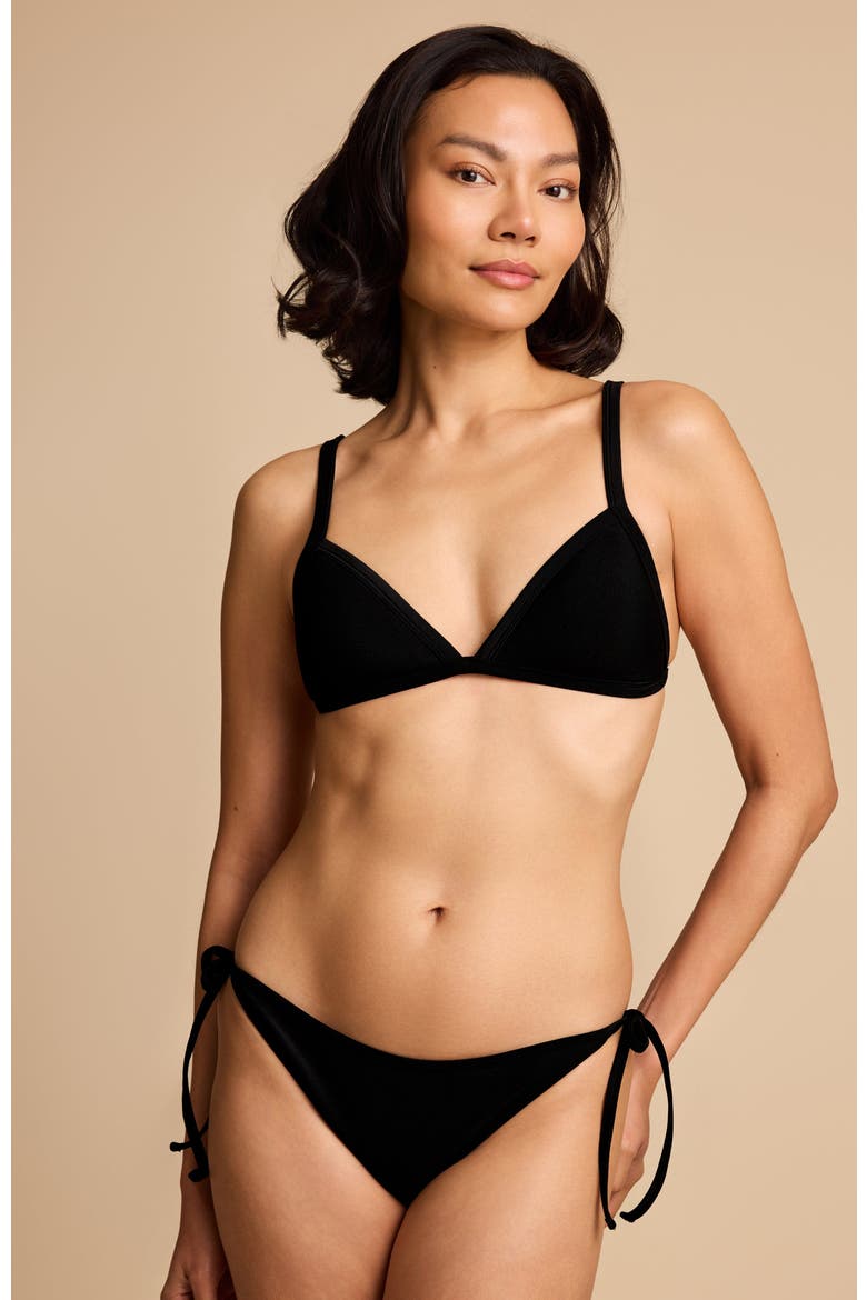 Cheeky String Bikini, Alternate, color, Black