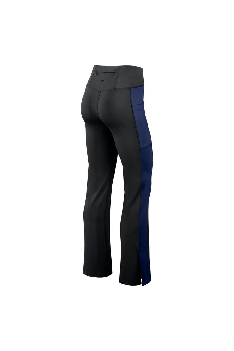 Women's Fanatics Signature Black New York Yankees Studio Fitted Flared Leggings, Alternate, color, Black