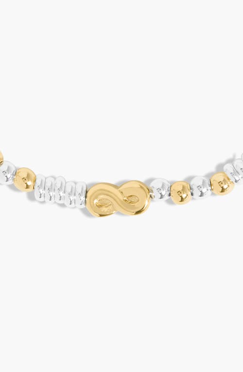 A Littles & Co. A Littles & Co Happy Little Moments 'friend' Bracelet In Gold-tone Plating In Silver