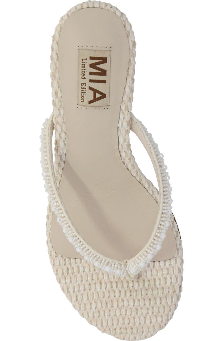 MIA Zilvia Sandal, Alternate, color, Bone Beads