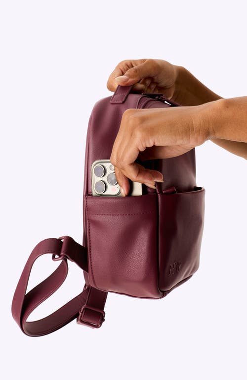 Beis Béis The Essential Mini Backpack In Burgundy