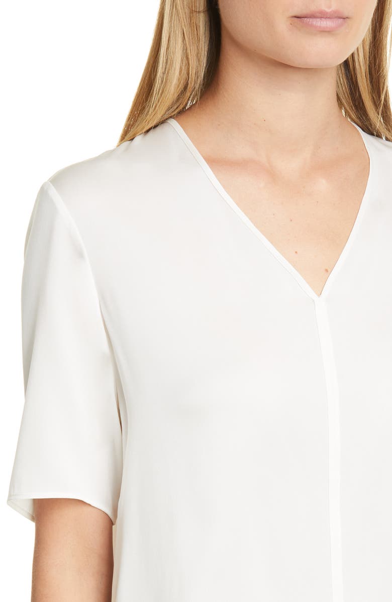 BOSS Ivala 2 Stretch Silk Top, Alternate, color, 