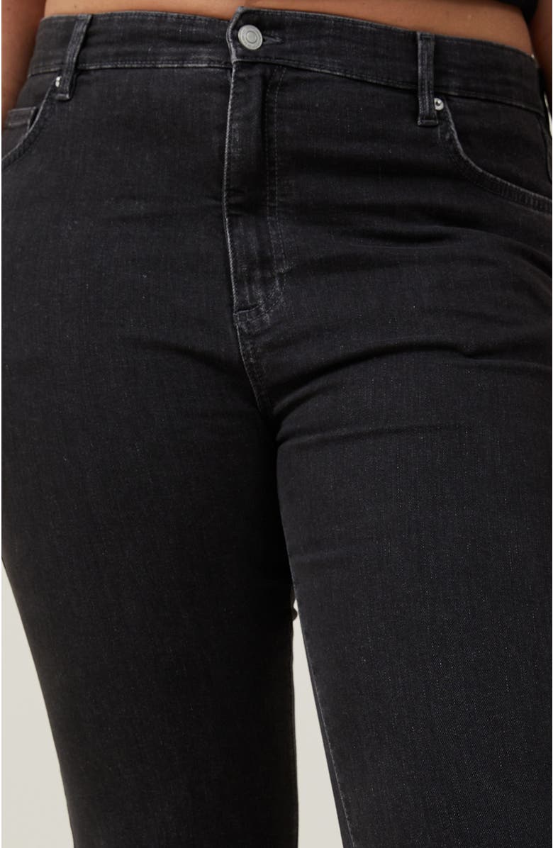 Cotton On Women's High Rise Skinny Jean, Alternate, color, Graphite Black Rip