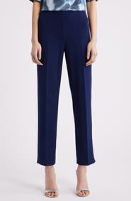 Anne Klein Hollywood Waist Straight Leg Ankle Pull-On Pants