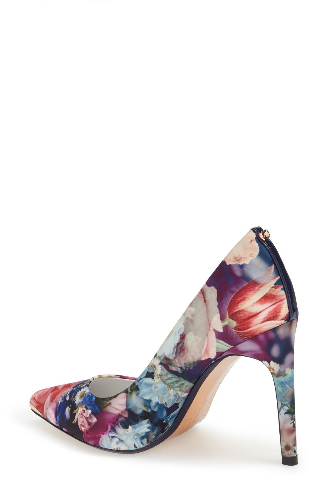 'Neevo' Pointy Toe Pump, Alternate, color, FOCUS BOUQUET SATIN