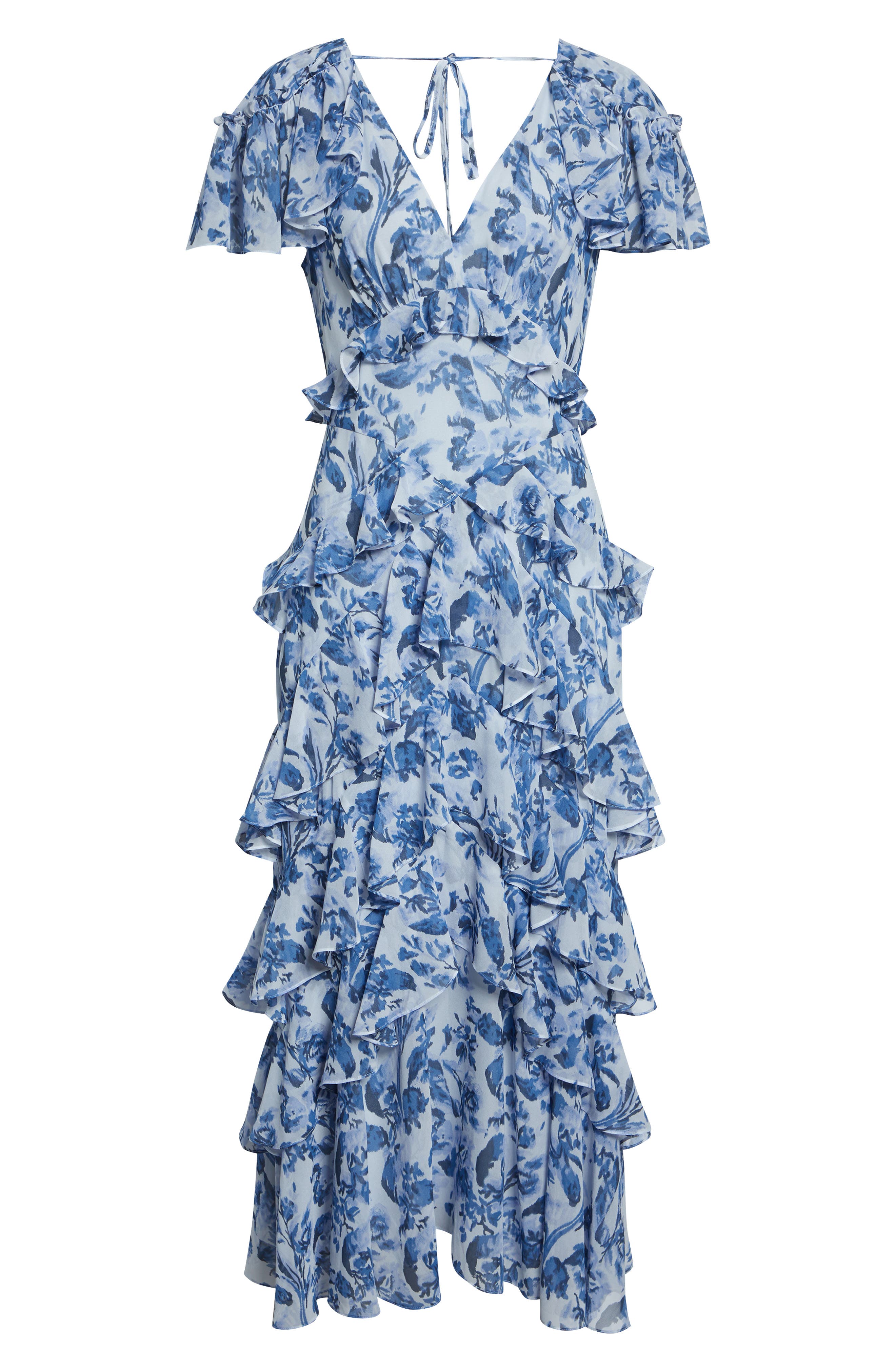 Cinq à Sept Floral Tiered Ruffle Dress (Women) | Nordstromrack