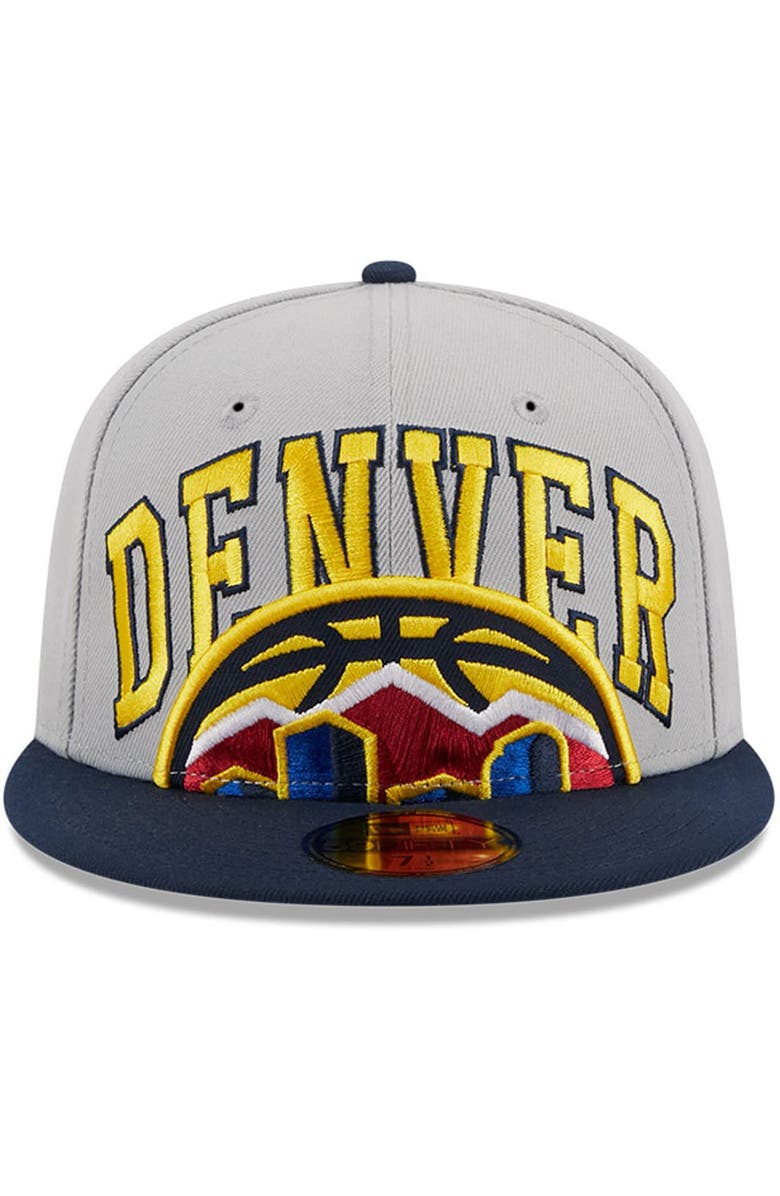 New Era Men's New Era Gray/Navy Denver Nuggets Tip-Off Two-Tone 59FIFTY Fitted Hat, Alternate, color, 