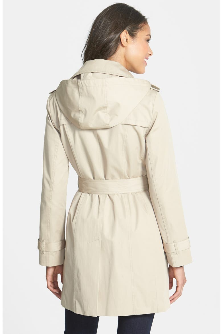 Trench Coat with Detachable Hood & Liner, Alternate, color, KHAKI