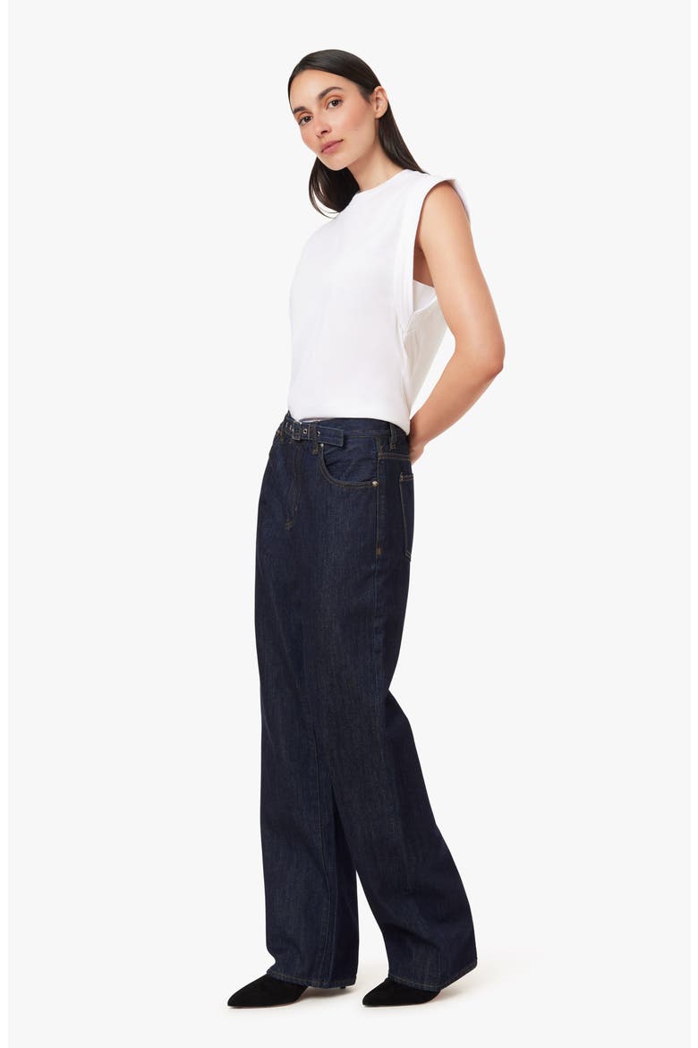 Wythe Belted Straight Leg Jeans, Alternate, color, RINSE