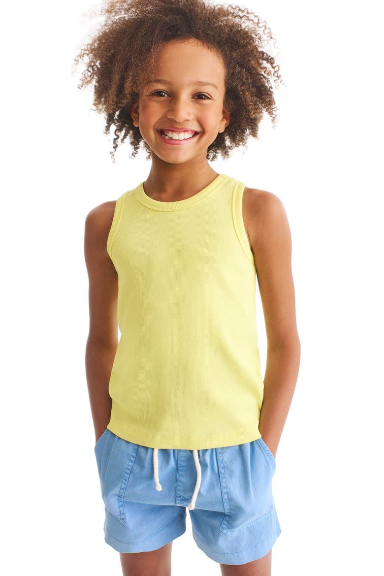 Kids Garment Dyed Stretch Chino Midi Short, Alternate, color, Vintage Blue