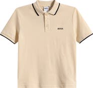 BOSS Kidswear Kids' Tipped Cotton Piqué Polo