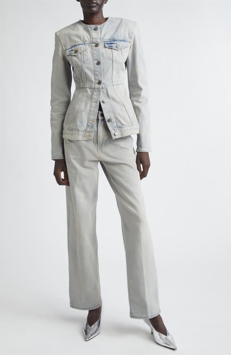 Haikure Temple Denim Jacket, Alternate, color, Light Space